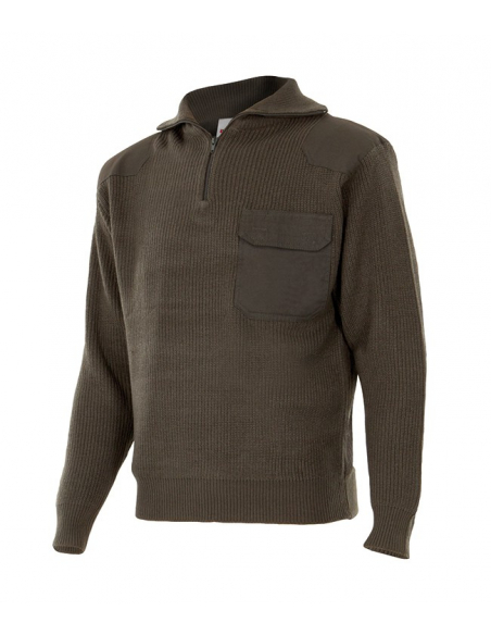 JERSEY CON REFUERZOS MEDIA CREMALLERA MOD 101