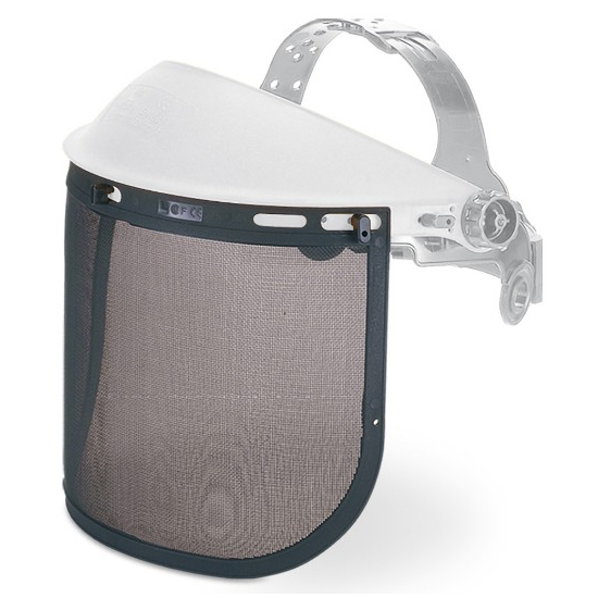 Visor de rejilla, para trabajos forestales y jardinería.