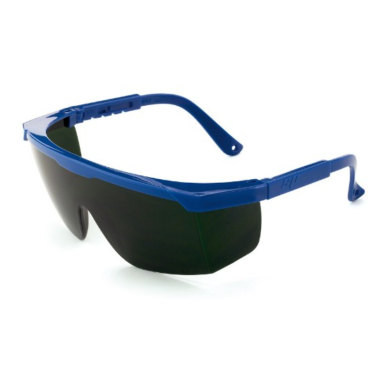 Gafa de ocular panorámico, con patillas regulables en longitud