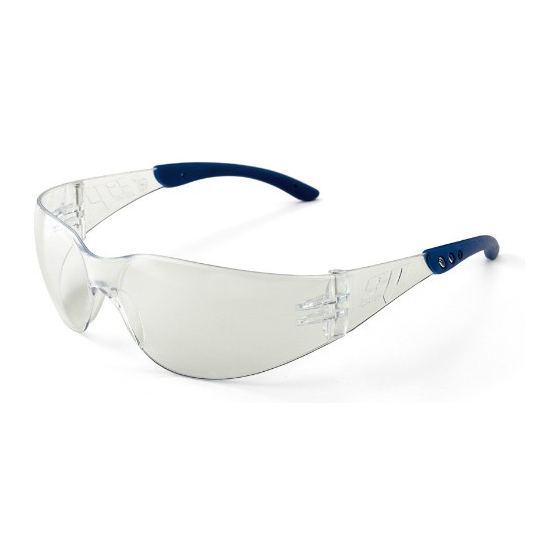 Gafa de ocular unilente envolvente y patillas flexibles