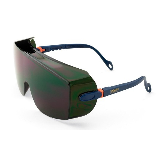  Gafa tipo visita/cubre-gafas de ocular panorámico, con patillas regulables en longitud y ocular pivotante