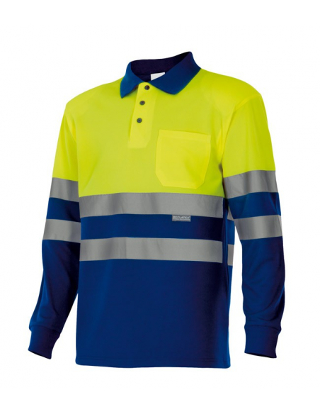 POLO ALTA VISIBILIDAD BICOLOR MANGA LARGAPOLO ALTA VISIBILIDAD BICOLOR MANGA LARGA MOD 175