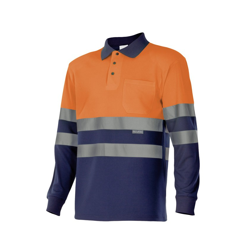 POLO ALTA VISIBILIDAD BICOLOR MANGA LARGAPOLO ALTA VISIBILIDAD BICOLOR MANGA LARGA MOD 175