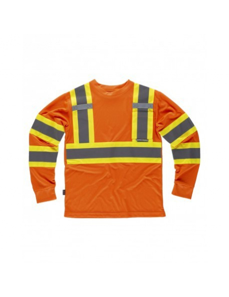 CAMISETA TÉCNICA MANGA LARGA COMBINADA ALTA VISIBILIDAD MOD C3633