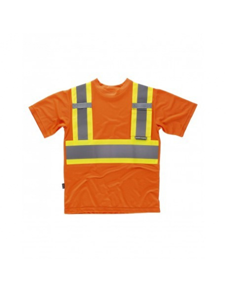 CAMISETA TÉCNICA MANGA CORTA COMBINADA ALTA VISIBILIDAD MOD C3645