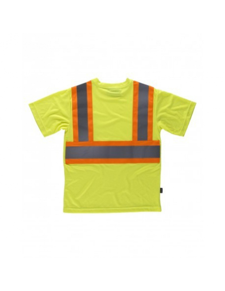 CAMISETA TÉCNICA MANGA CORTA COMBINADA ALTA VISIBILIDAD MOD C3645