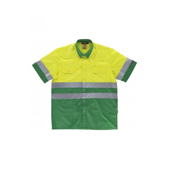 CAMISA ALTA VISIBILIDAD MANGA CORTA BICOLOR MOD C3812 2