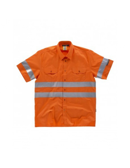 CAMISA ALTA VISIBILIDAD MANGA CORTA BICOLOR MOD C3810