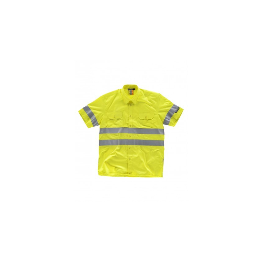 CAMISA ALTA VISIBILIDAD MANGA CORTA BICOLOR MOD C3810