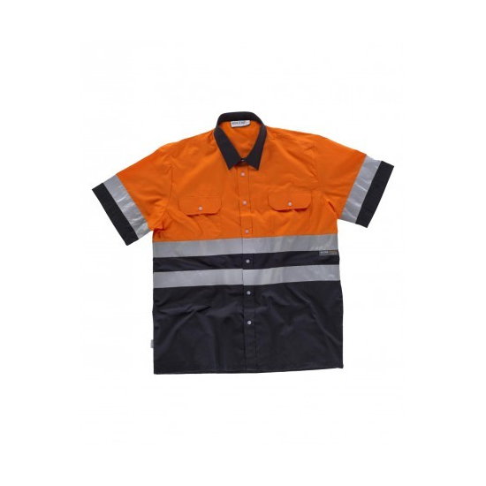 CAMISA ALTA VISIBILIDAD MANGA CORTA BICOLOR MOD C3811 2