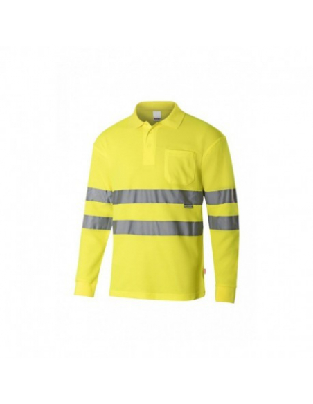 POLO ALTA VISIBILIDAD ALGODÓN MANGA LARGA MOD 305514
