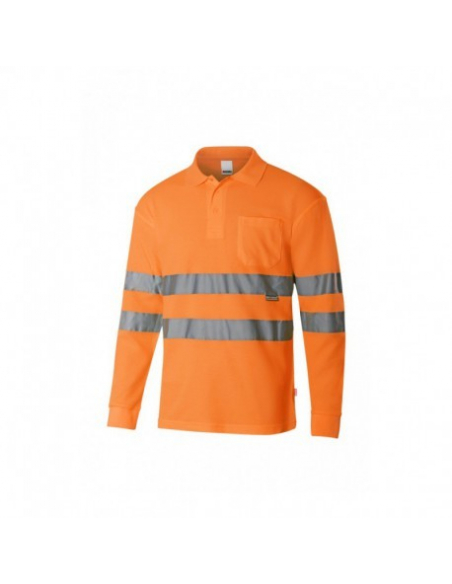 POLO ALTA VISIBILIDAD ALGODÓN MANGA LARGA MOD 305514