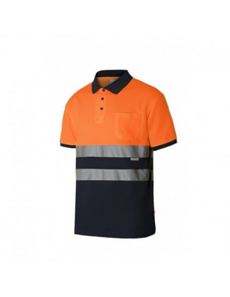 POLO ALTA VISIBILIDAD ALGODÓN BICOLOR MANGA CORTA MOD 305513