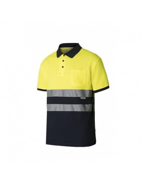 POLO ALTA VISIBILIDAD ALGODÓN BICOLOR MANGA CORTA MOD 305513