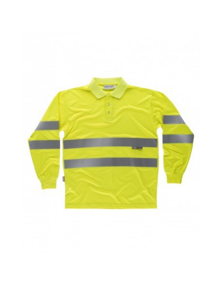 POLO ALTA VISIBILIDAD MANGA LARGA OJO DE PERDIZ MOD C3833