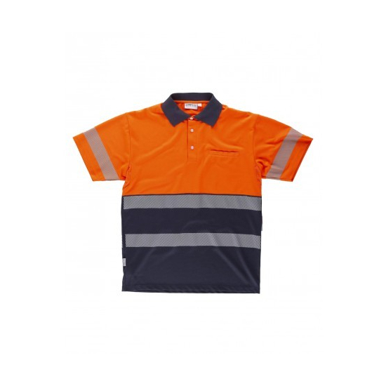 POLO ALTA VISIBILIDAD BICOLOR MICROPIQUE MANGA CORTA MOD C3890 2
