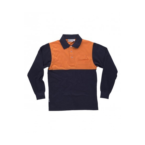 POLO COMBINADO PIQUE MANGA LARGA MOD C3842 2