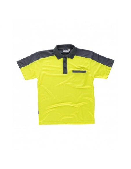 POLO BICOLOR EN POLIESTER MANGA CORTA MOD C2805