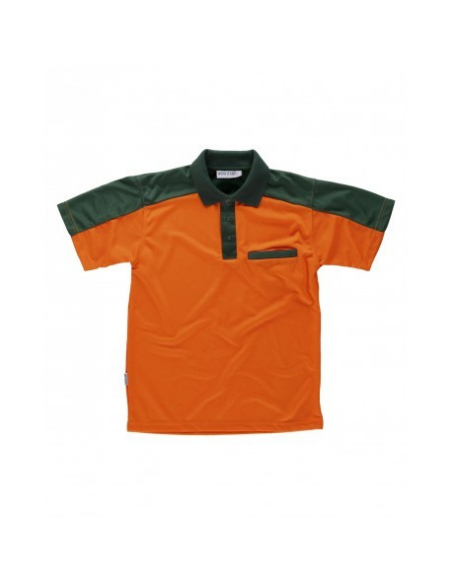 POLO BICOLOR EN POLIESTER MANGA CORTA MOD C2805