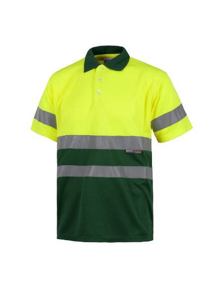 POLO ALTA VISIBILIDAD BICOLOR MANGA LARGA MOD C3860