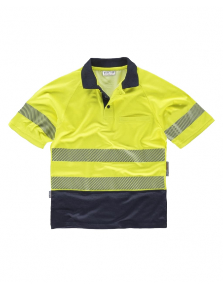 POLO ALTA VISIBILIDAD BICOLOR MANGA CORTA MOD C3895