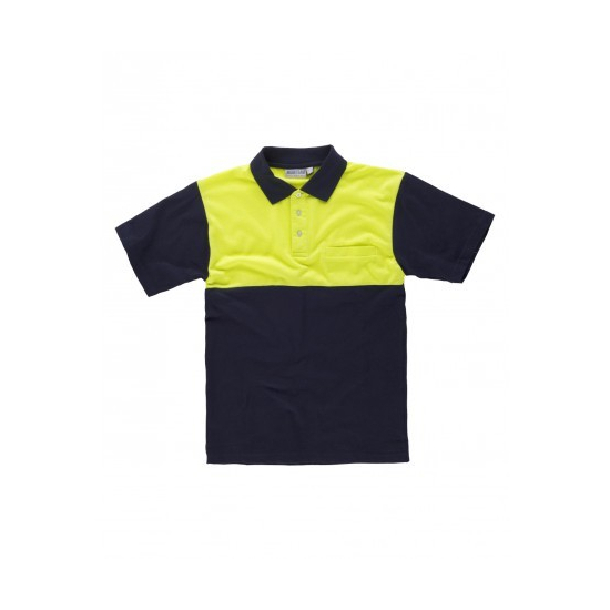 POLO COMBINADO PIQUE MANGA CORTA MOD C3840 2
