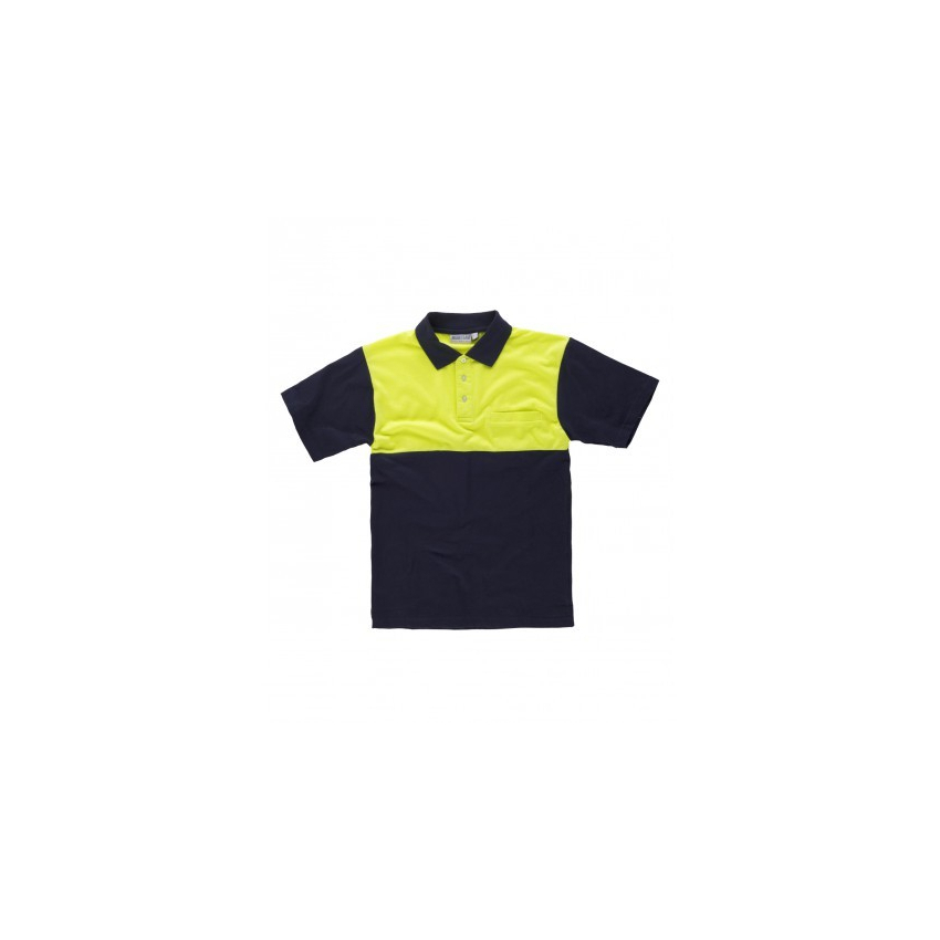 POLO COMBINADO PIQUE MANGA CORTA MOD C3840
