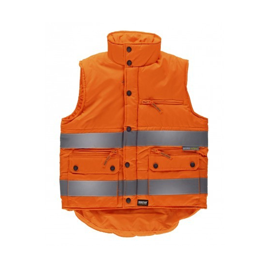 CHALECO ALTA VISIBILIDAD ACOLCHADO TEJIDO OXFORD MOD C3209