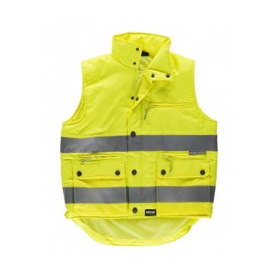 CHALECO ALTA VISIBILIDAD ACOLCHADO TEJIDO OXFORD MOD C3209 2