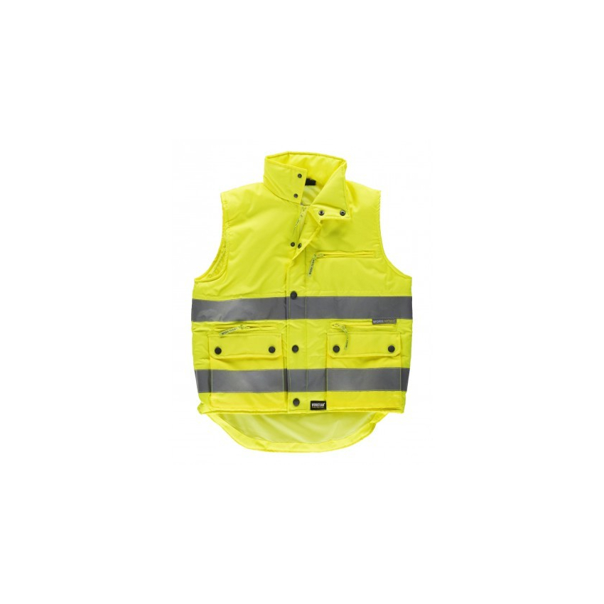 CHALECO ALTA VISIBILIDAD ACOLCHADO TEJIDO OXFORD MOD C3209