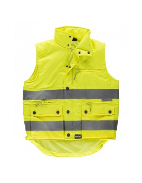 CHALECO ALTA VISIBILIDAD ACOLCHADO TEJIDO OXFORD MOD C3209