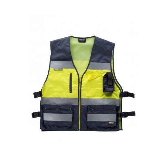 CHALECO ALTA VISIBILIDAD COMBINADO TEJIDO OXFORD MOD C3602 2