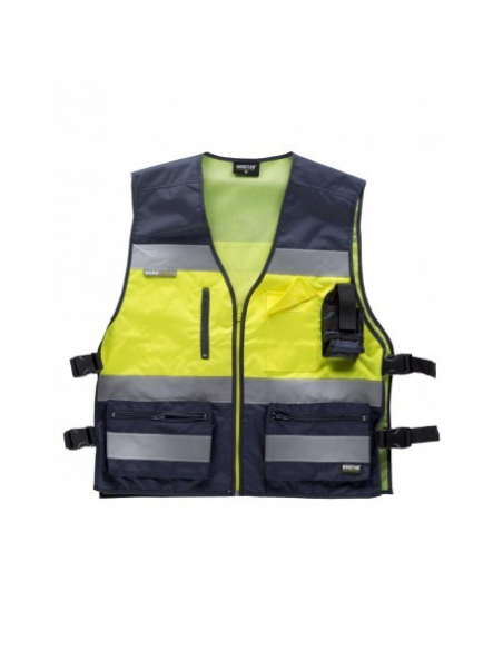 CHALECO ALTA VISIBILIDAD COMBINADO TEJIDO OXFORD MOD C3602