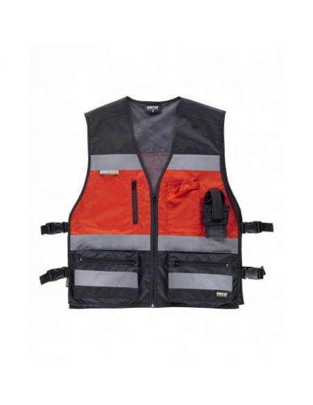 CHALECO ALTA VISIBILIDAD COMBINADO TEJIDO OXFORD MOD C3602