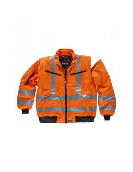 CHAQUETA PILOTO ALTA VISIBILIDAD ACOLCHADA IMPERMEABLE MOD C3720