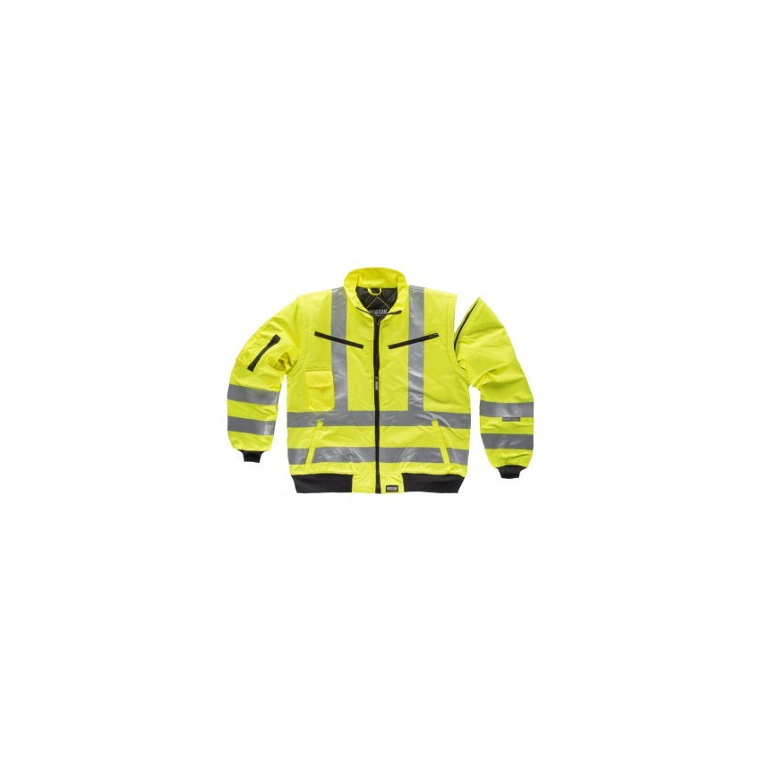 CHAQUETA PILOTO ALTA VISIBILIDAD ACOLCHADA IMPERMEABLE MOD C3720