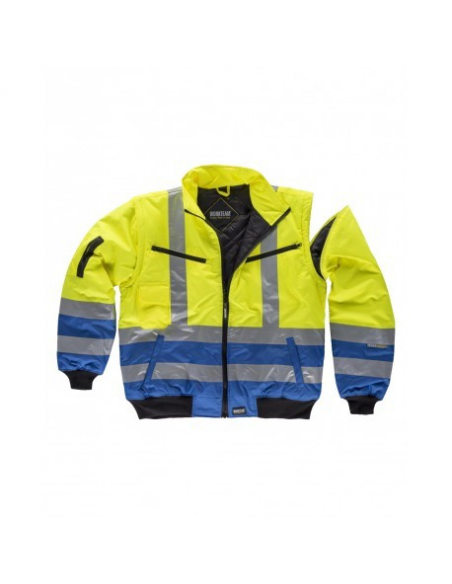 CHAQUETA PILOTO ALTA VISIBILIDAD DESMONTABLE MOD C3740