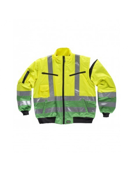 CHAQUETA PILOTO ALTA VISIBILIDAD DESMONTABLE MOD C3740