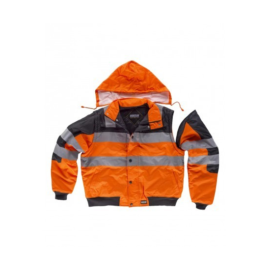 CHAQUETA PILOTO ALTA VISIBILIDAD ACOLCHADA IMPERMEABLE MOD C3750