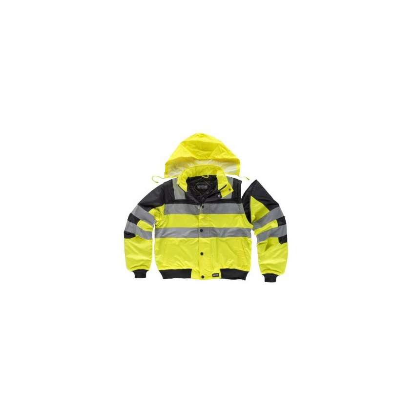 CHAQUETA PILOTO ALTA VISIBILIDAD ACOLCHADA IMPERMEABLE MOD C3750