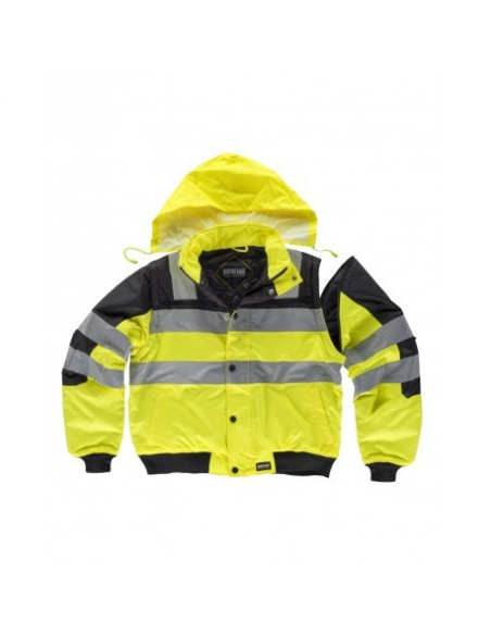 CHAQUETA PILOTO ALTA VISIBILIDAD ACOLCHADA IMPERMEABLE MOD C3750