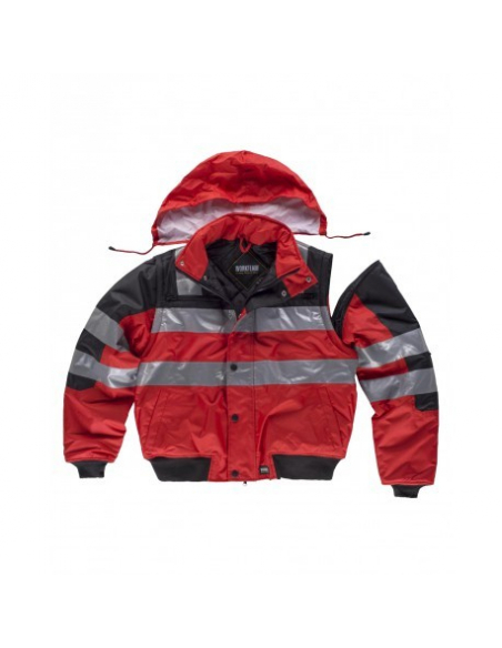 CHAQUETA PILOTO ALTA VISIBILIDAD ACOLCHADA IMPERMEABLE MOD C3750