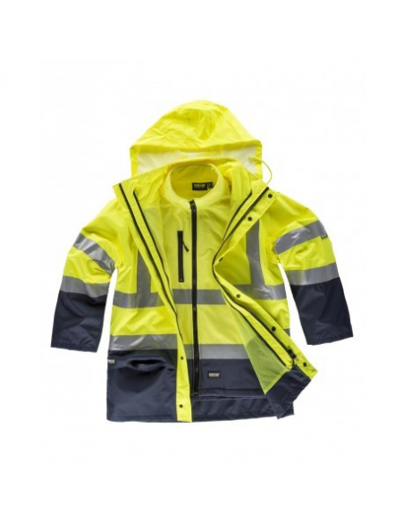 PARKA ALTA VISIBILIDAD COMBINADA 4 EN 1 TEJIDO OXFORD MOD C3745