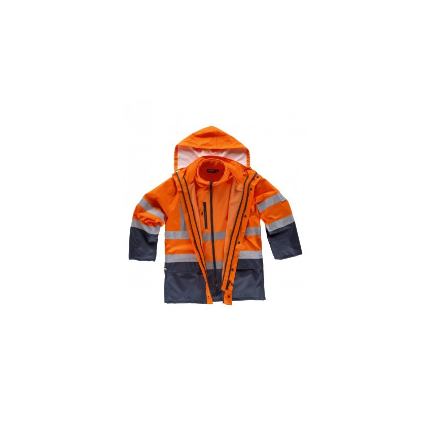 PARKA ALTA VISIBILIDAD COMBINADA 4 EN 1 TEJIDO OXFORD MOD C3745