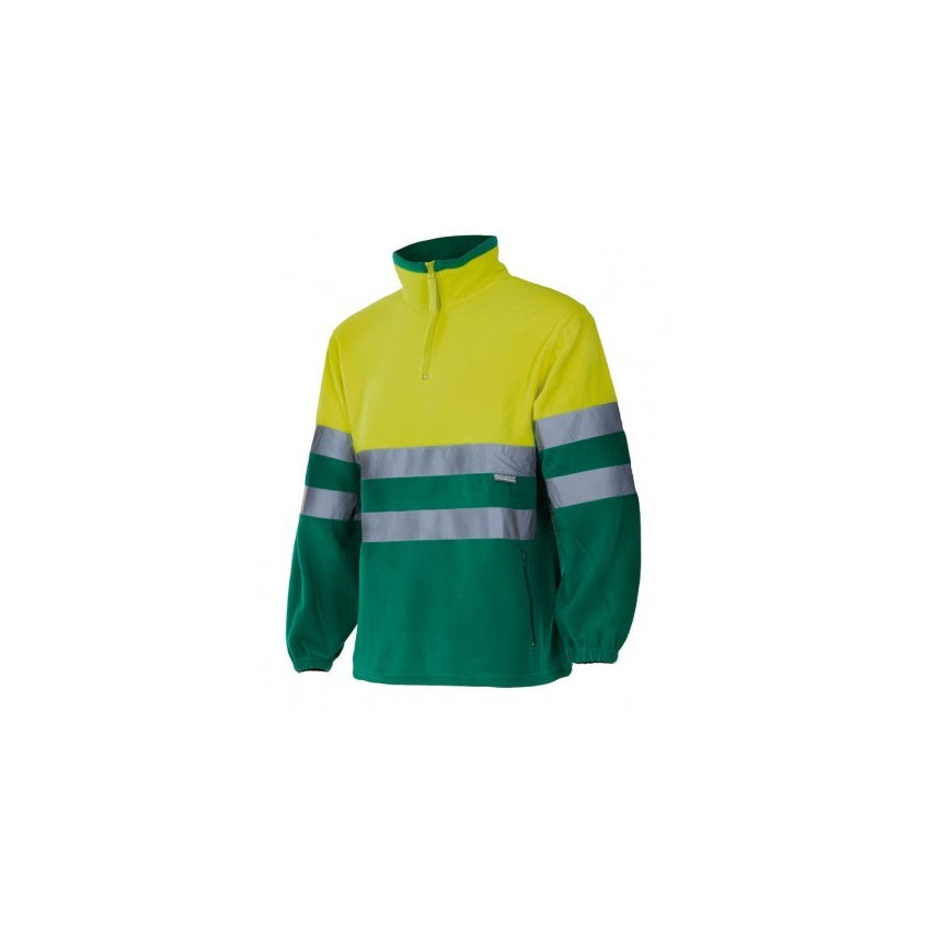 CHAQUETA POLAR ALTA VISIBILIDAD BICOLOR MEDIA CREMALLERA MOD 182
