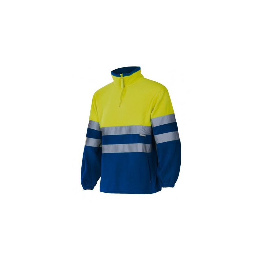 CHAQUETA POLAR ALTA VISIBILIDAD BICOLOR MEDIA CREMALLERA MOD 182