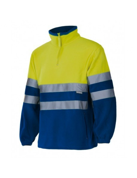 CHAQUETA POLAR ALTA VISIBILIDAD BICOLOR MEDIA CREMALLERA MOD 182