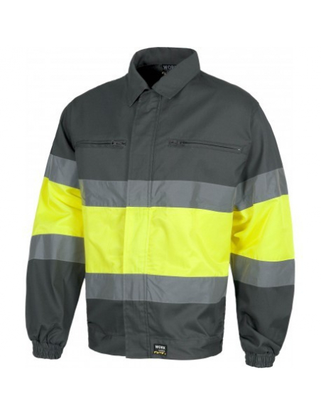 CAZADORA ALTA VISIBILIDAD CIERRE CREMALLERA C4110