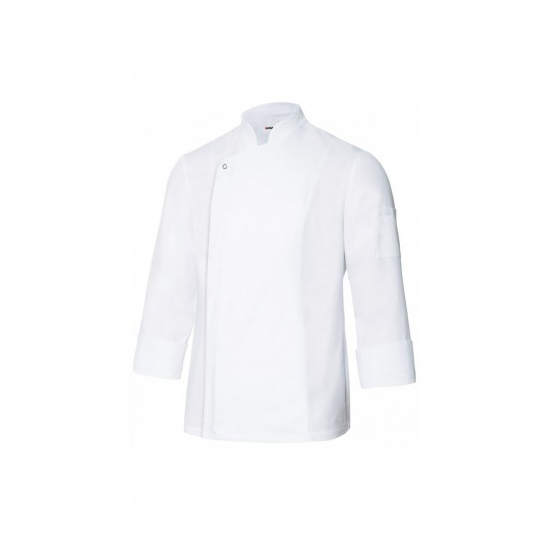 CHAQUETA COCINERO TEJIDO TRANSPIRABLE CUELLO MAO MOD 405204