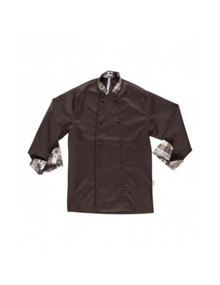 CHAQUETA COCINERO COMBINADA MANGA LARGA MOD B9209